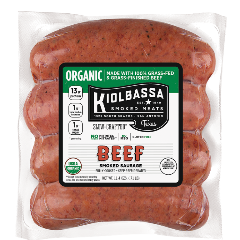 Organic Beef Smoked Sausage Kiolbassa