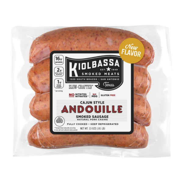 Cajun Style Andouille Smoked Sausage Kiolbassa