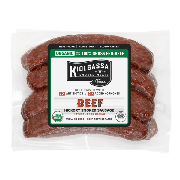 Organic Beef Smoked Sausage Kiolbassa