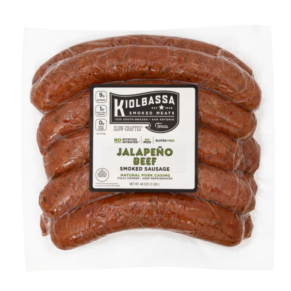 Jalapeno Beef Smoked Sausage - Kiolbassa