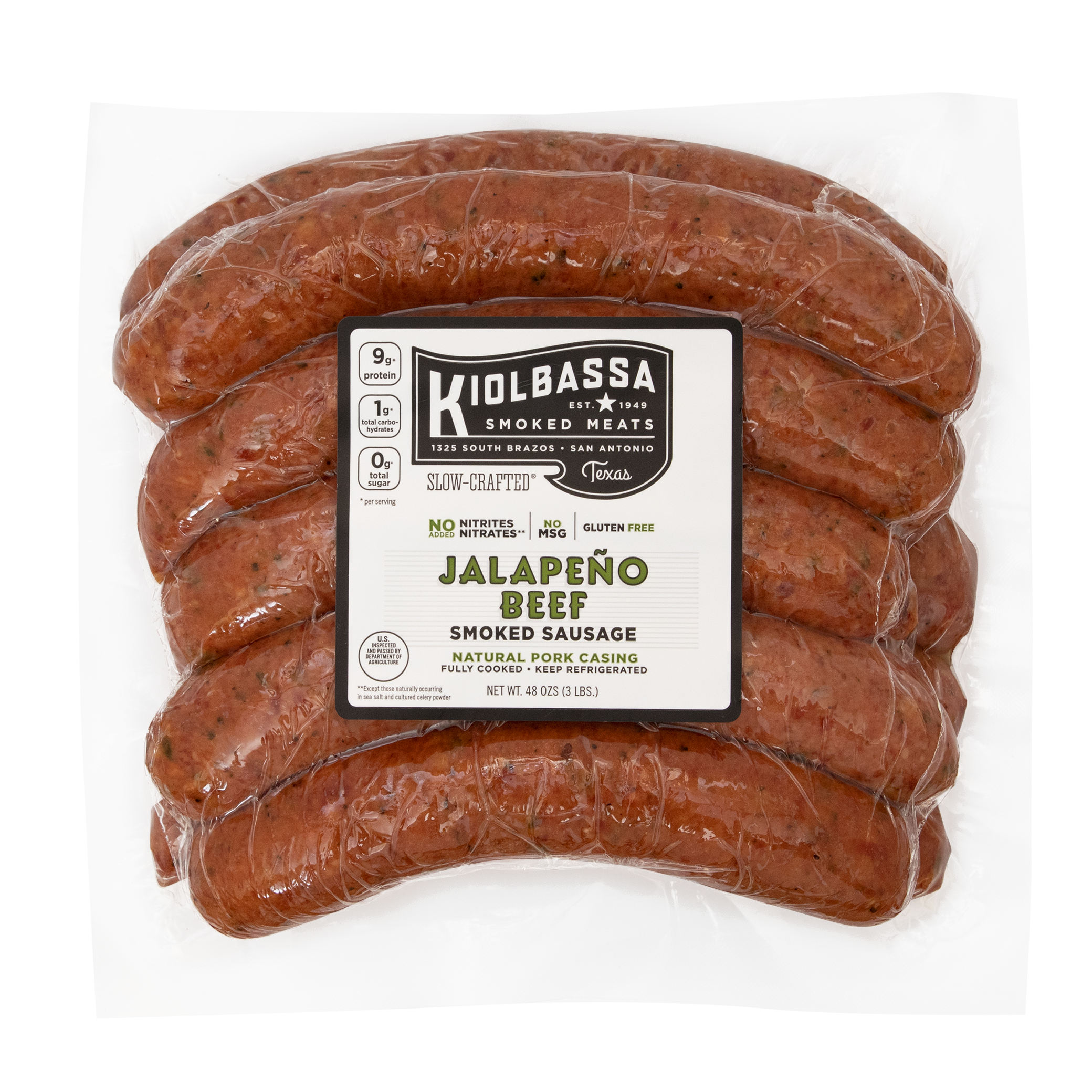 Jalapeno Beef Smoked Sausage